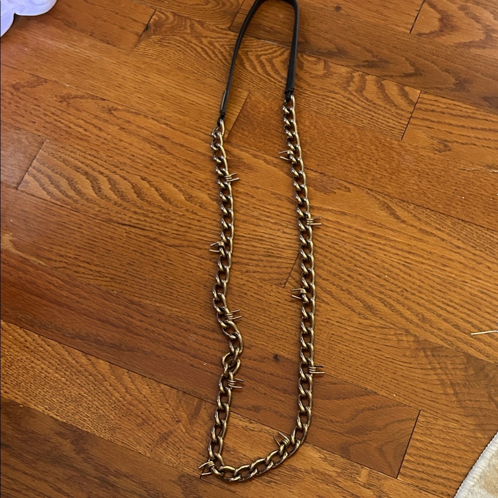 BURBERRY Gold Chain Spike Necklace
